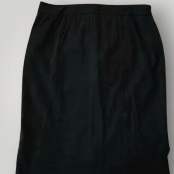 Theory Ansel Women’s 10 Black Virgin Wool Pencil Skirt Work Office Career Sleek - Picture 6 of 8